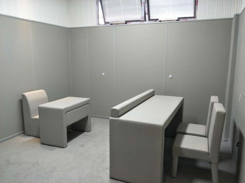 省級(jí)建設(shè)監(jiān)察委審訊室防撞軟案例圖